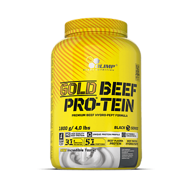 Olimp Gold Beef Protein 1800 g, hydrolyzát hovězí bílkoviny s bioaktivními peptidy z hovězí plazmy