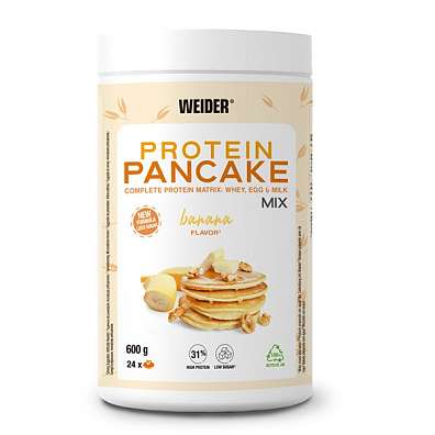 Weider Protein Pancake Mix 600 g, prášková směs se zvýšeným podílem bílkovin pro přípravu palačinek