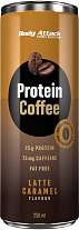 Body Attack Protein Coffee Latte Caramel 250 ml, káva s 25g bílkovin a 75mg kofeinu