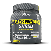 OLIMP BLACKWEILER SHRED 480g, předtréninková směs, Beta-alanin,Kofein, zázvor, zelený čaj,wasabi