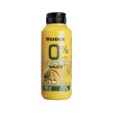 WEIDER 0% Fat Curry Sauce 265 ml, nízkokalorická kari omáčka