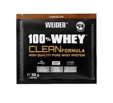 Weider 100% Whey Clean Formula 30 g, syrovátkový koncentrát špičkové kvality