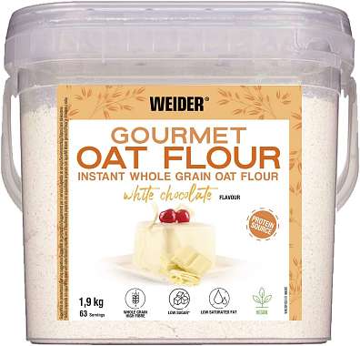 Weider Gourmet Oat Flour 1,9 kg, instantní celozrnná ovesná mouka