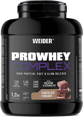 Weider Prowhey Complex 1,2 kg, syrovátkový koncentrát s micelárním kaseinem a kreatinem