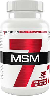 7NUTRITION MSM 200 cps, organická sloučenina síry methylsulfonylmethan 